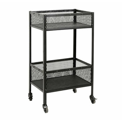 Nordal Easy Rolling Table in Iron - 54x38 cm - Black