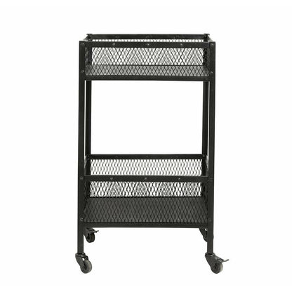 Nordal Easy Rolling Table in Iron - 54x38 cm - Black