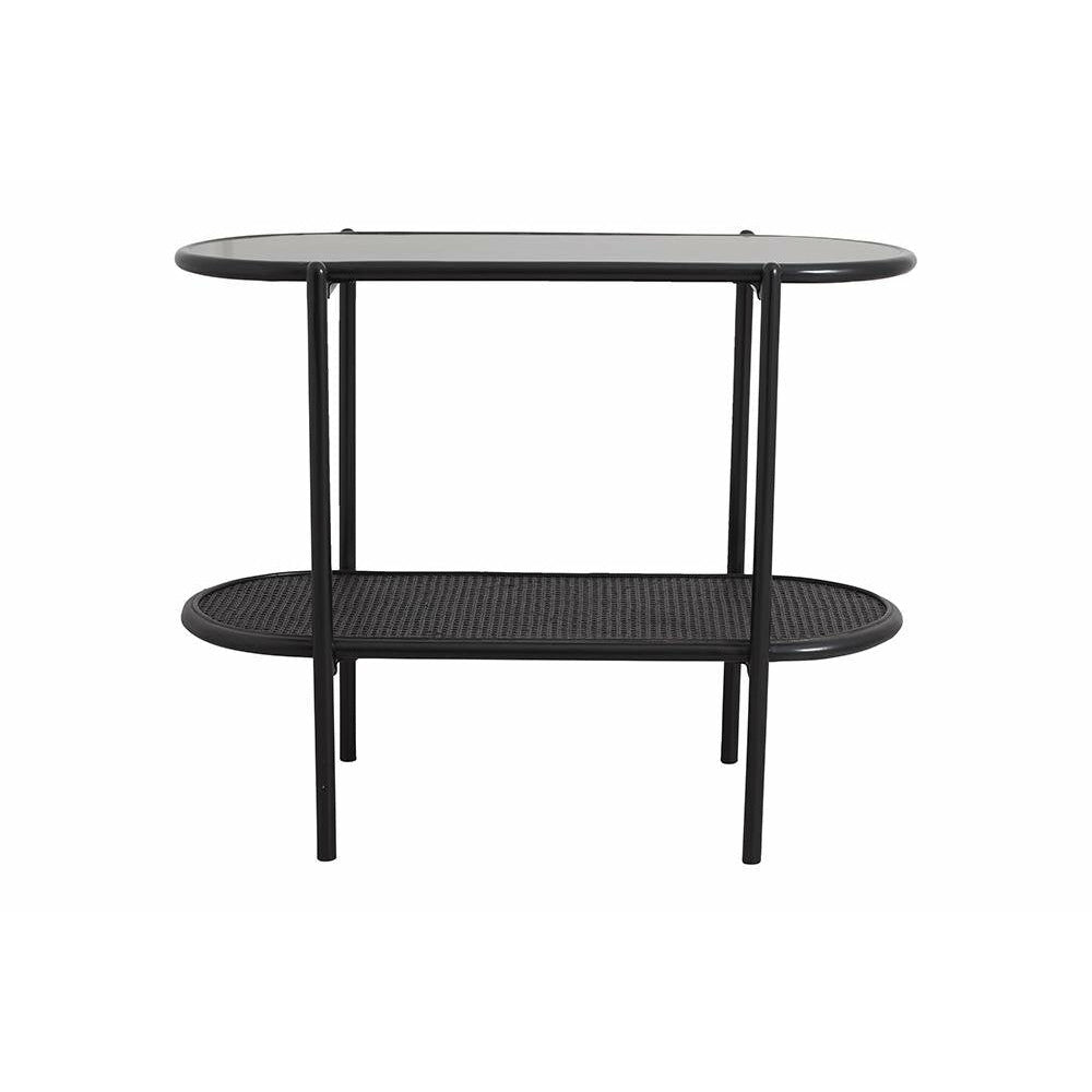 Nordal SURMA console table / side table in rattan - 100x45 - black