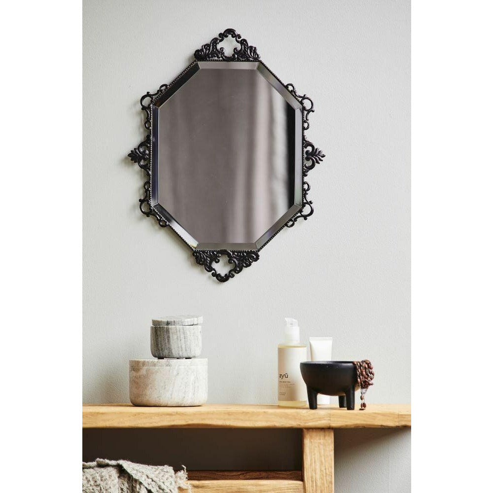 Nordal LARUS mirror - 50x39 cm - black