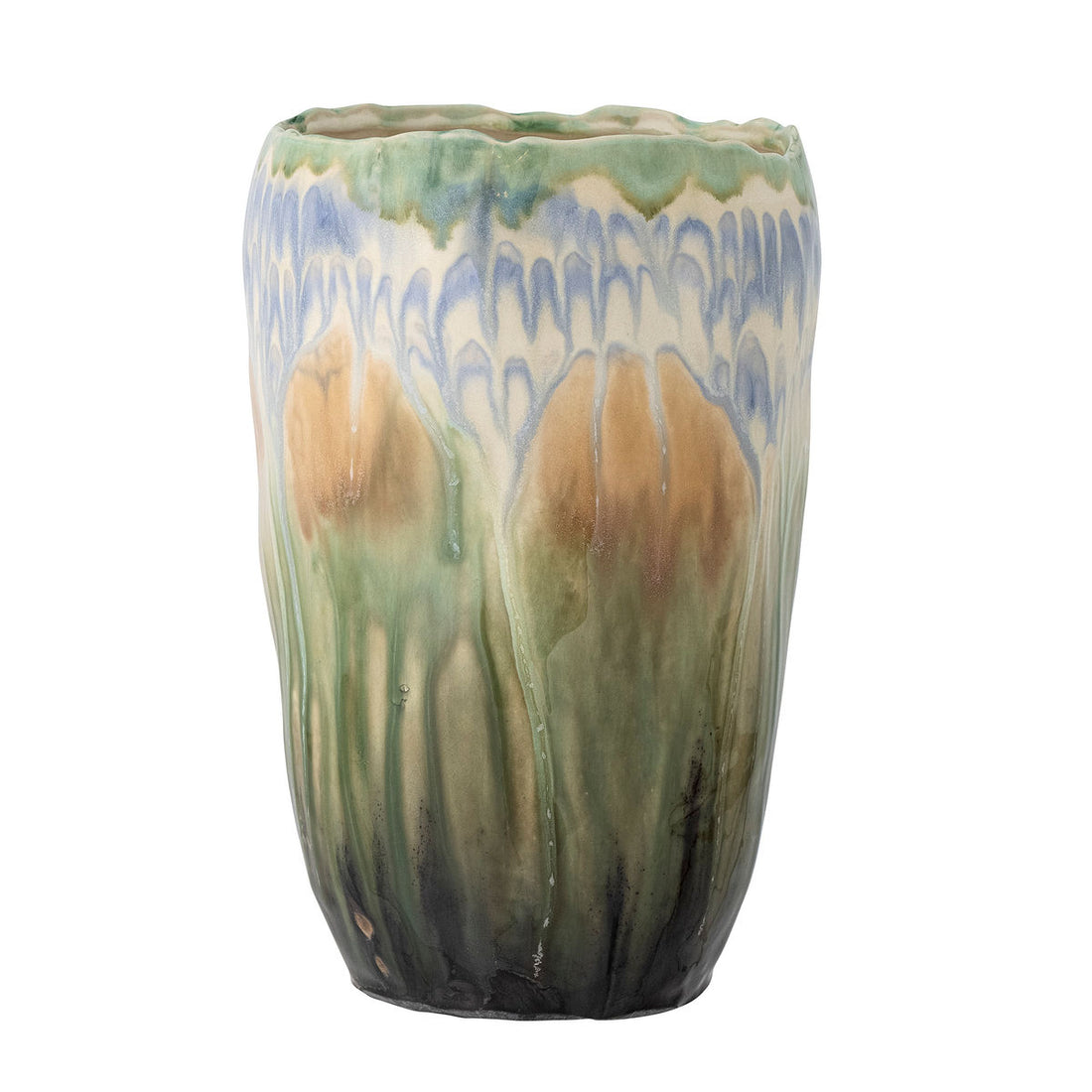 Creative Collection Mahasti Vase, Grøn, Stentøj - Creative Collection - DesignGaragen.dk