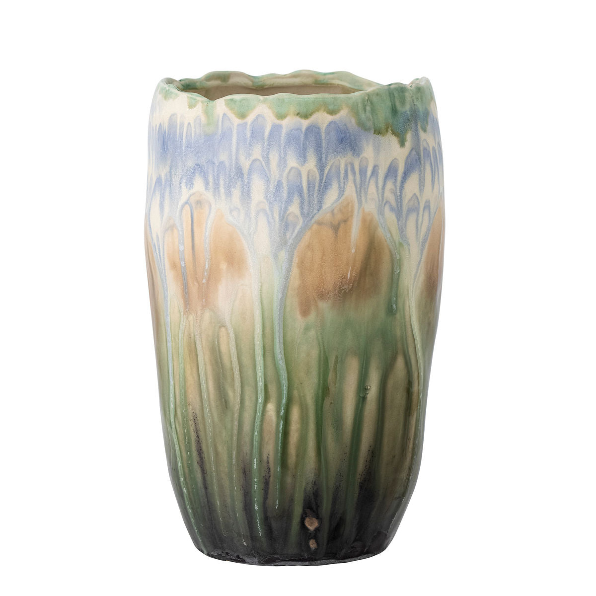 Creative Collection Mahasti Vase, Grøn, Stentøj - Creative Collection - DesignGaragen.dk