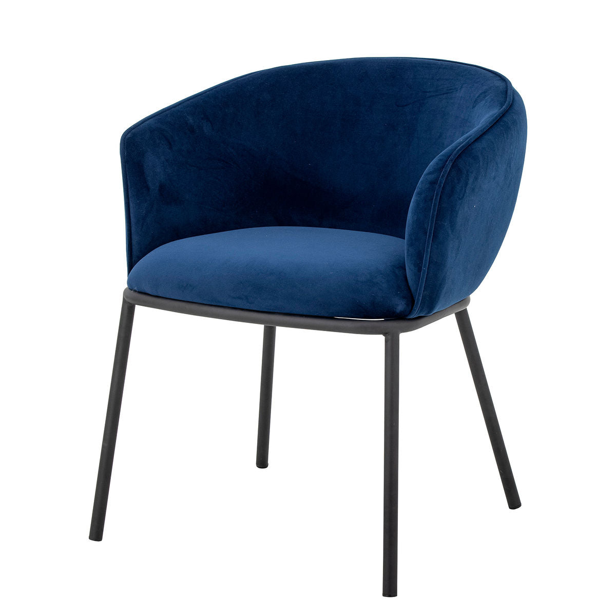 Bloomingville Cortone Dining Chair, Blue, Recycled Polyester