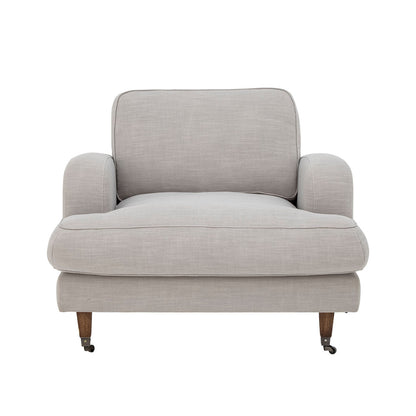 Creative Collection Augusta Loungestol, Natur, Polyester - Creative Collection - DesignGaragen.dk