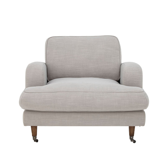 Creative Collection Augusta Loungestol, Natur, Polyester - Creative Collection - DesignGaragen.dk