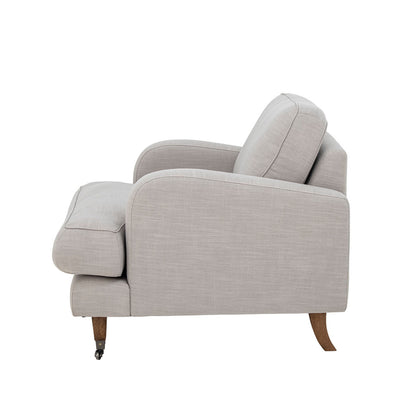 Creative Collection Augusta Loungestol, Natur, Polyester - Creative Collection - DesignGaragen.dk
