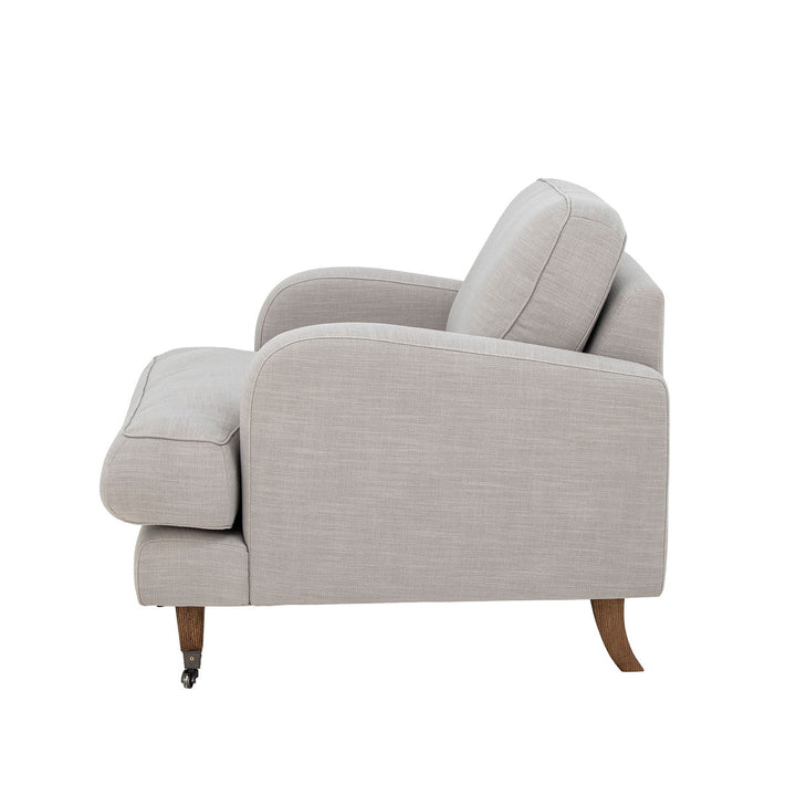 Creative Collection Augusta Loungestol, Natur, Polyester - Creative Collection - DesignGaragen.dk