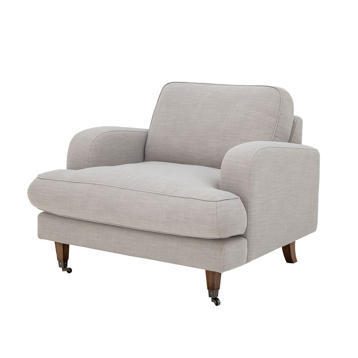 Creative Collection Augusta Loungestol, Natur, Polyester - Creative Collection - DesignGaragen.dk