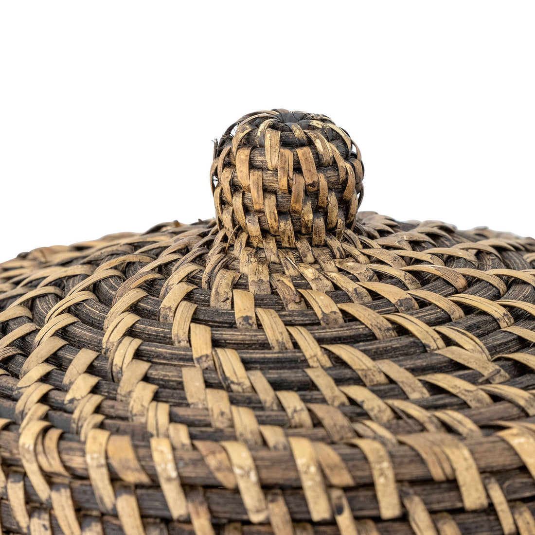 Bloomingville Leoonie Kurv m/Låg, Sort, Rattan - Bloomingville - DesignGaragen.dk