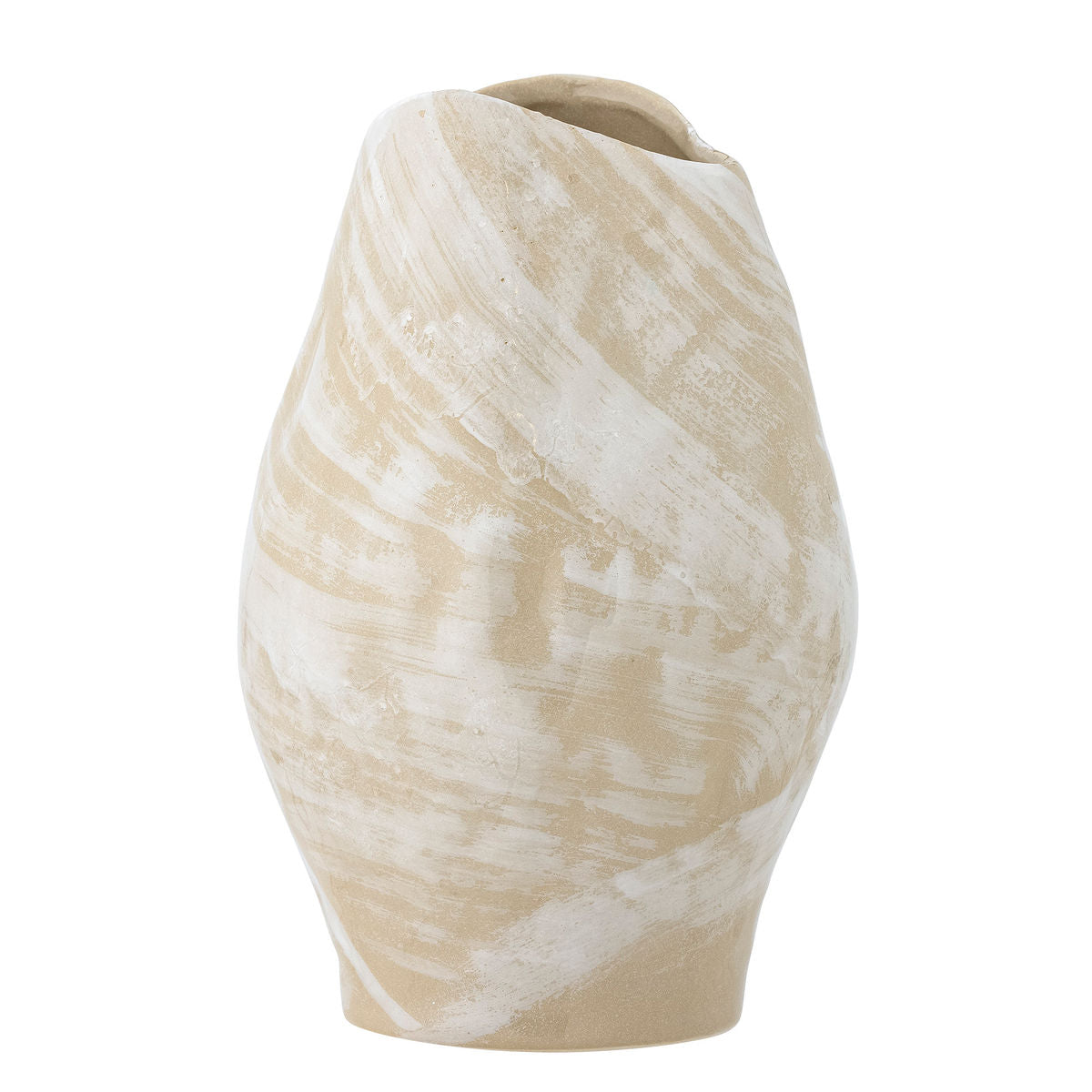 Bloomingville Obsa Vase, Natur, Stentøj - Bloomingville - DesignGaragen.dk
