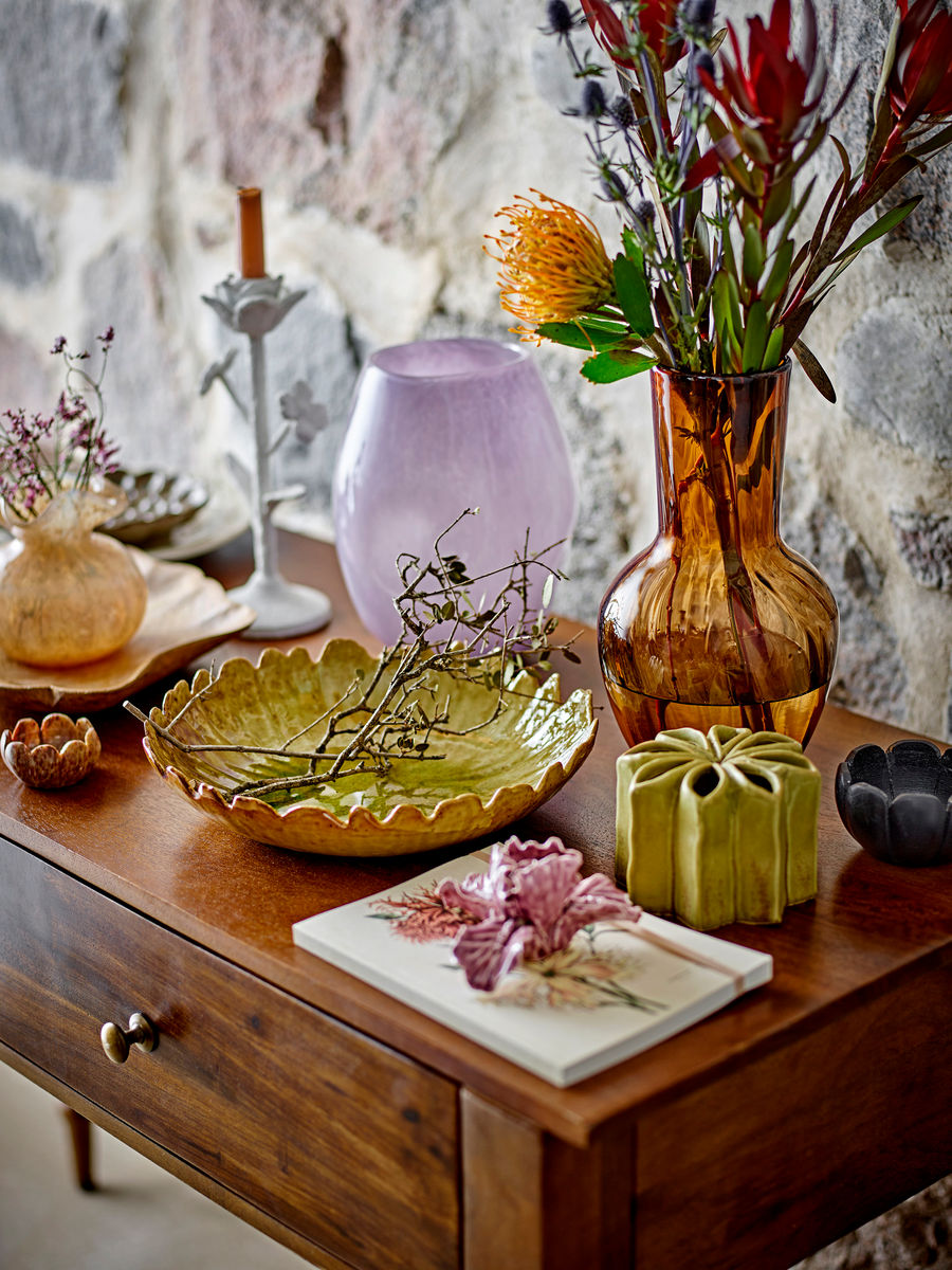 Creative Collection Saiqa Vase, Brun, Glas - Creative Collection - DesignGaragen.dk
