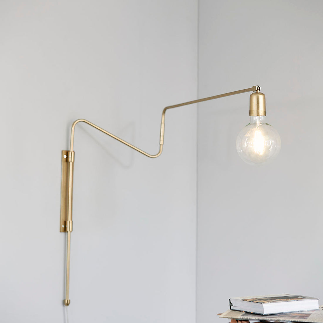 House Doctor-Wall Lighting, Swing, Brass-L: 70 cm