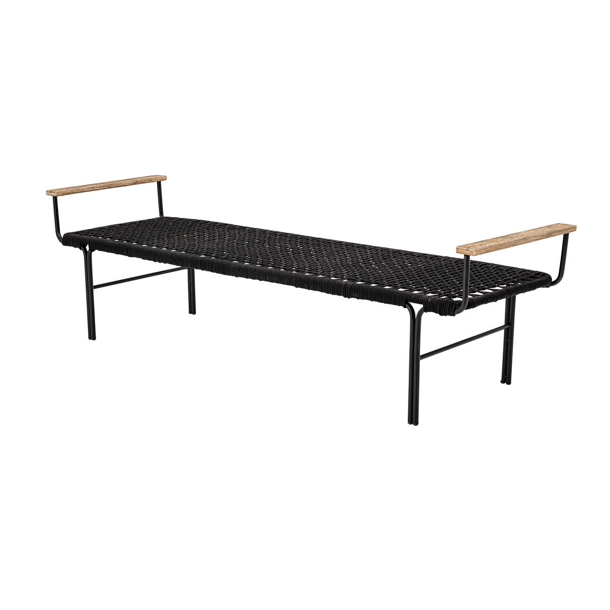 Bloomingville Mundo bench, black, metal