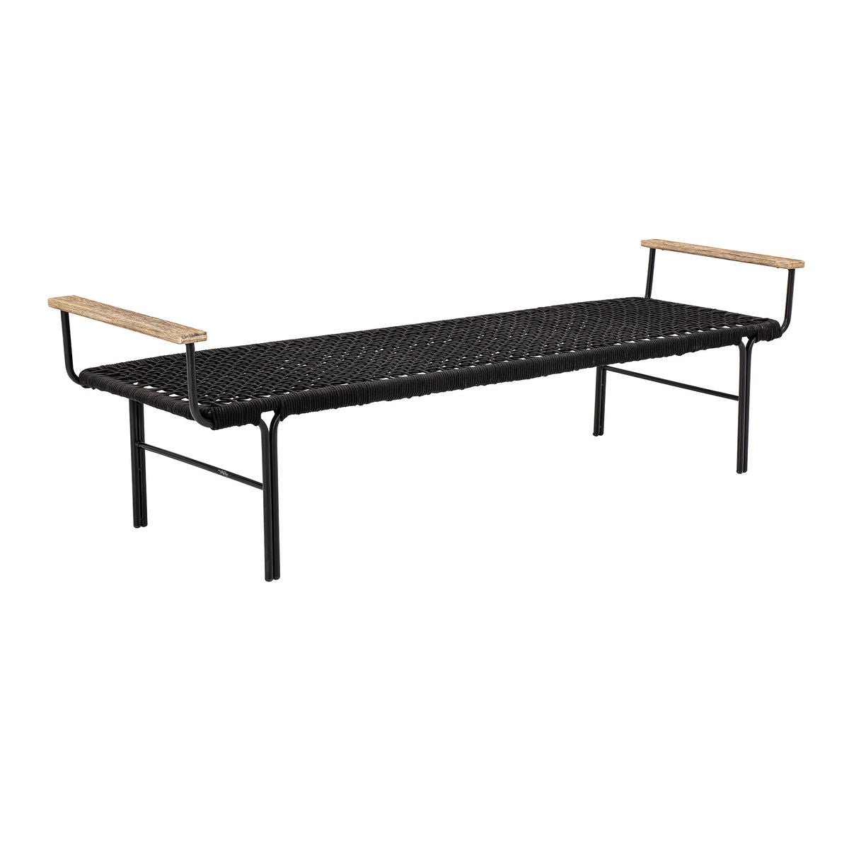 Bloomingville Mundo bench, black, metal