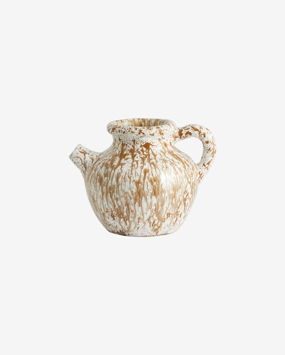 Nordal A/S Samos Vase, Glazed - Brown/White
