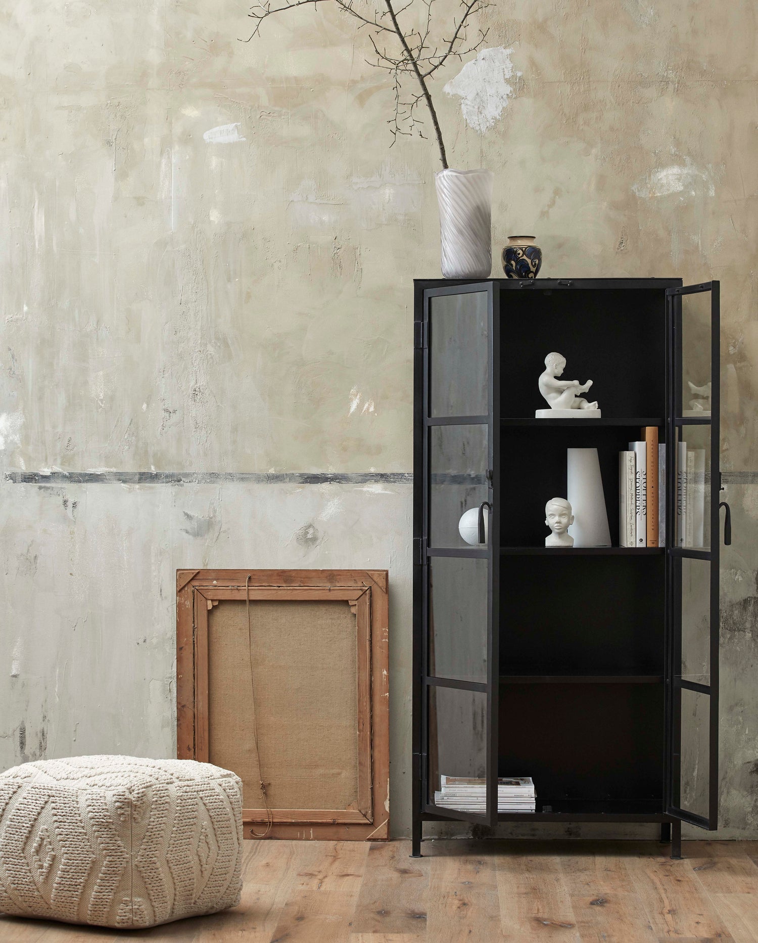 Helle Vase, Glass - Raw White