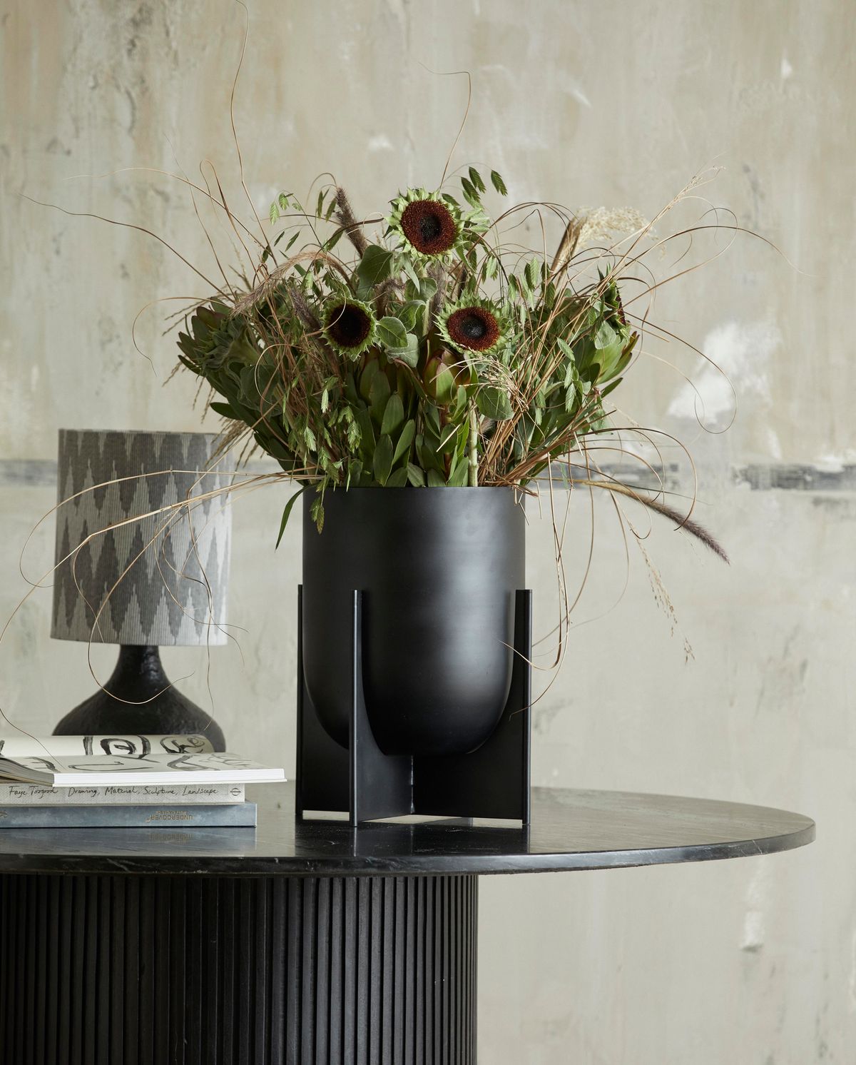 Cacela plant stand, m, aluminum - anthracite