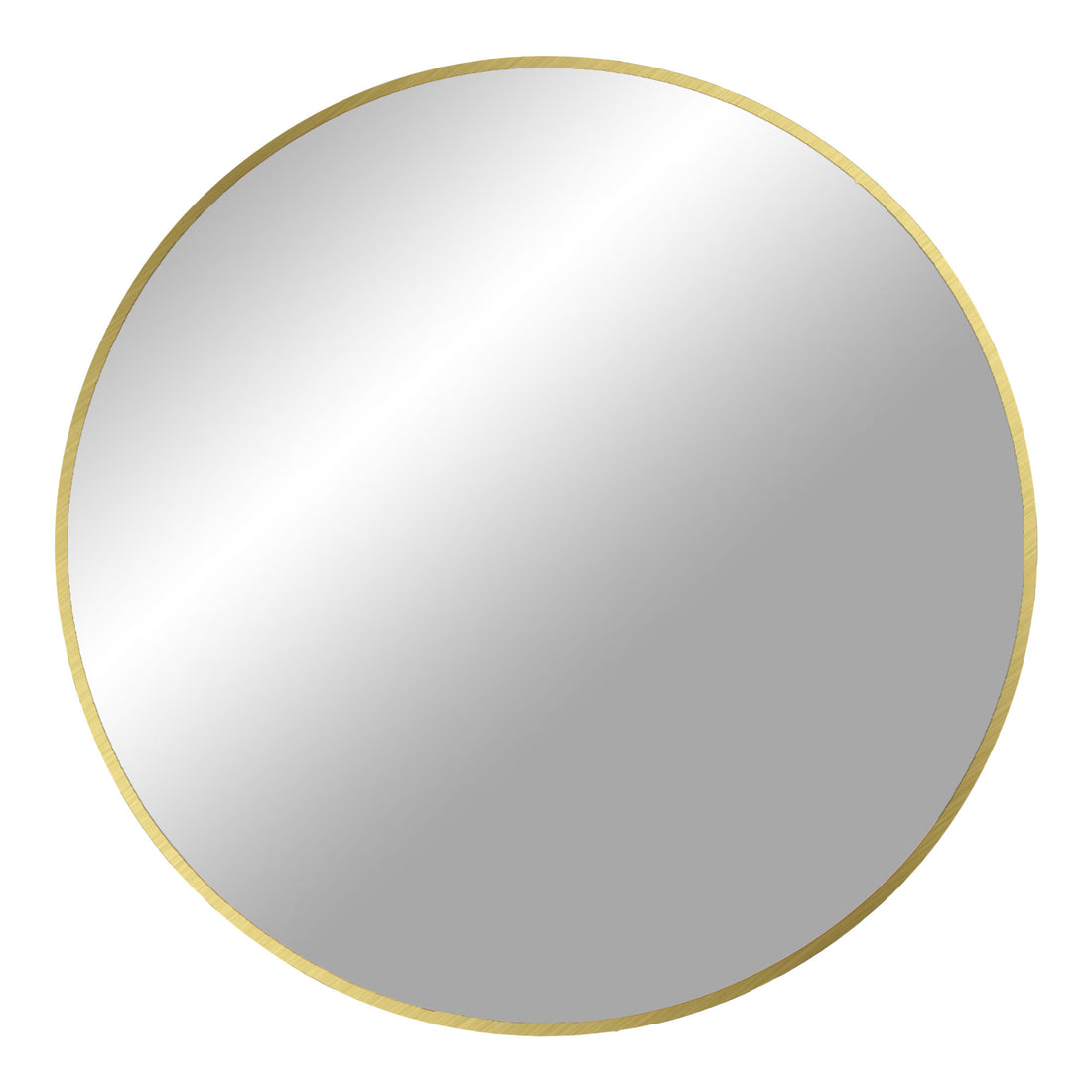 Madrid mirror - mirror in aluminum, brass look, Ø80 cm - 1 - pcs