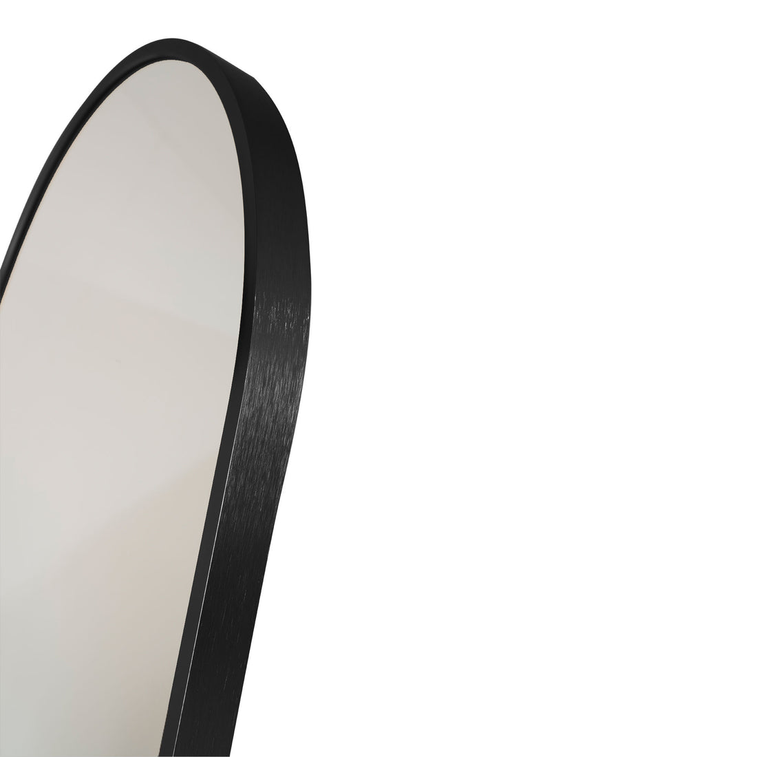 Madrid mirror - mirror in aluminum, black, 40x150 cm - 1 - pcs