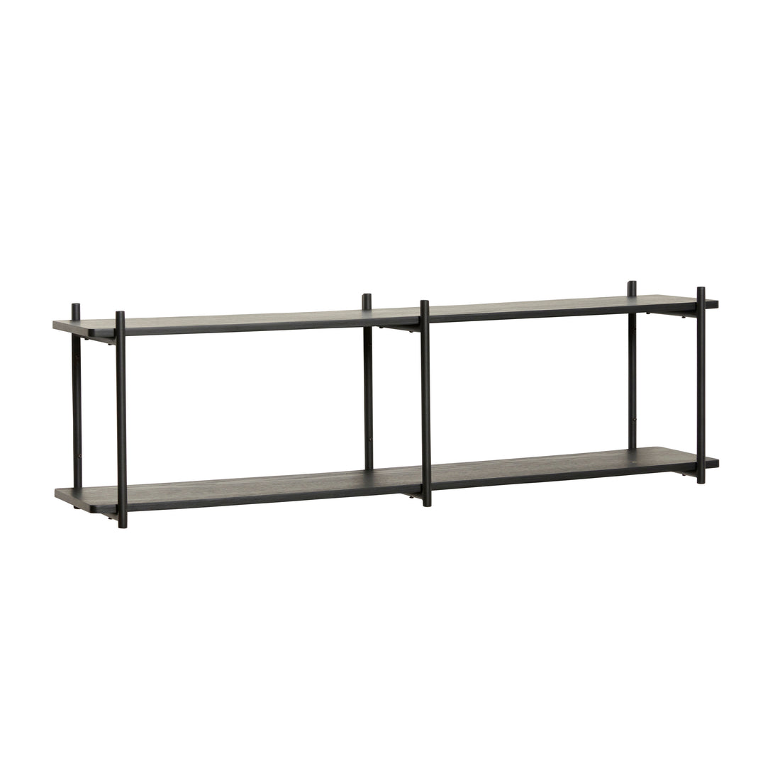 Hübsch Norm Shelf Double Small Black
