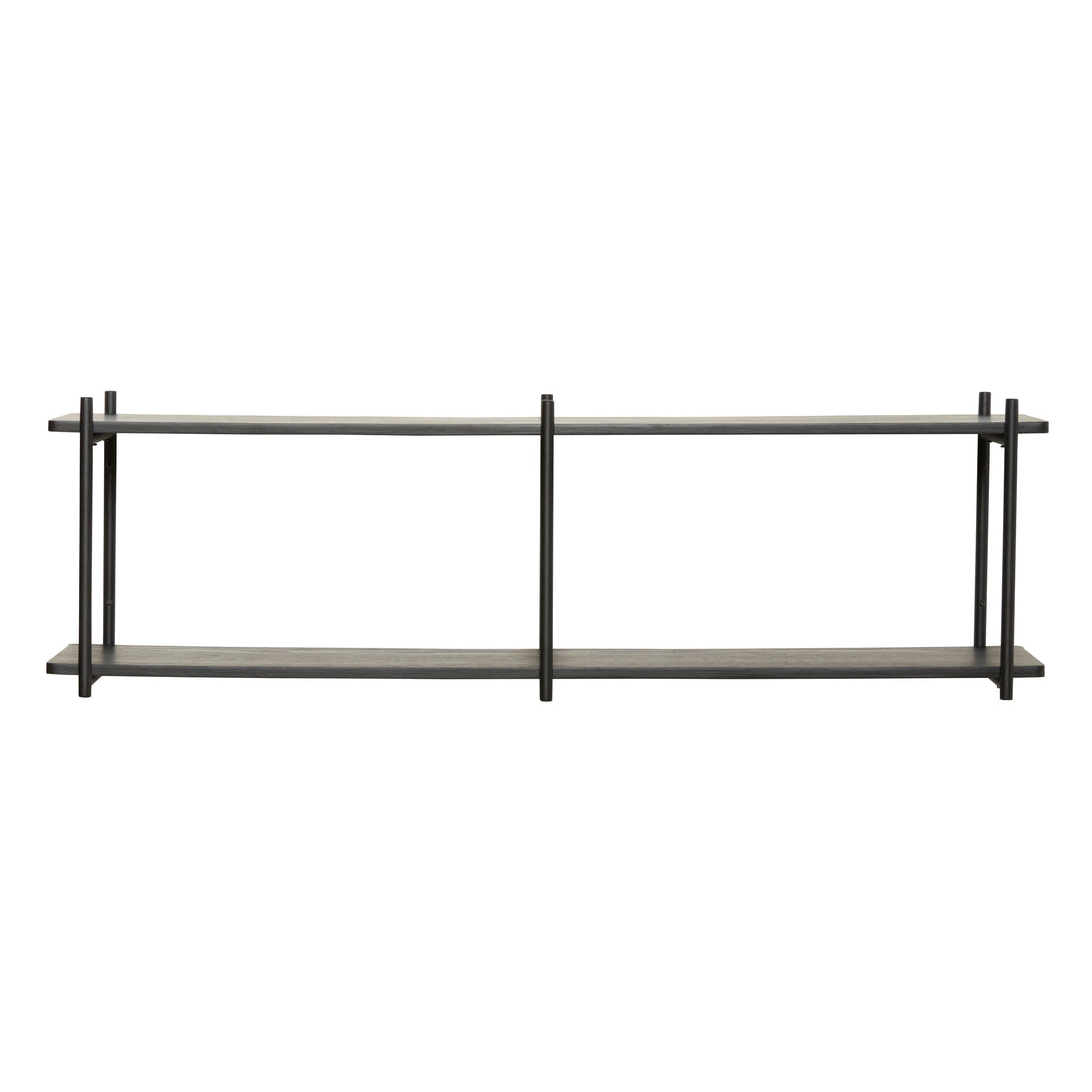 Hübsch Norm Shelf Double Small Black