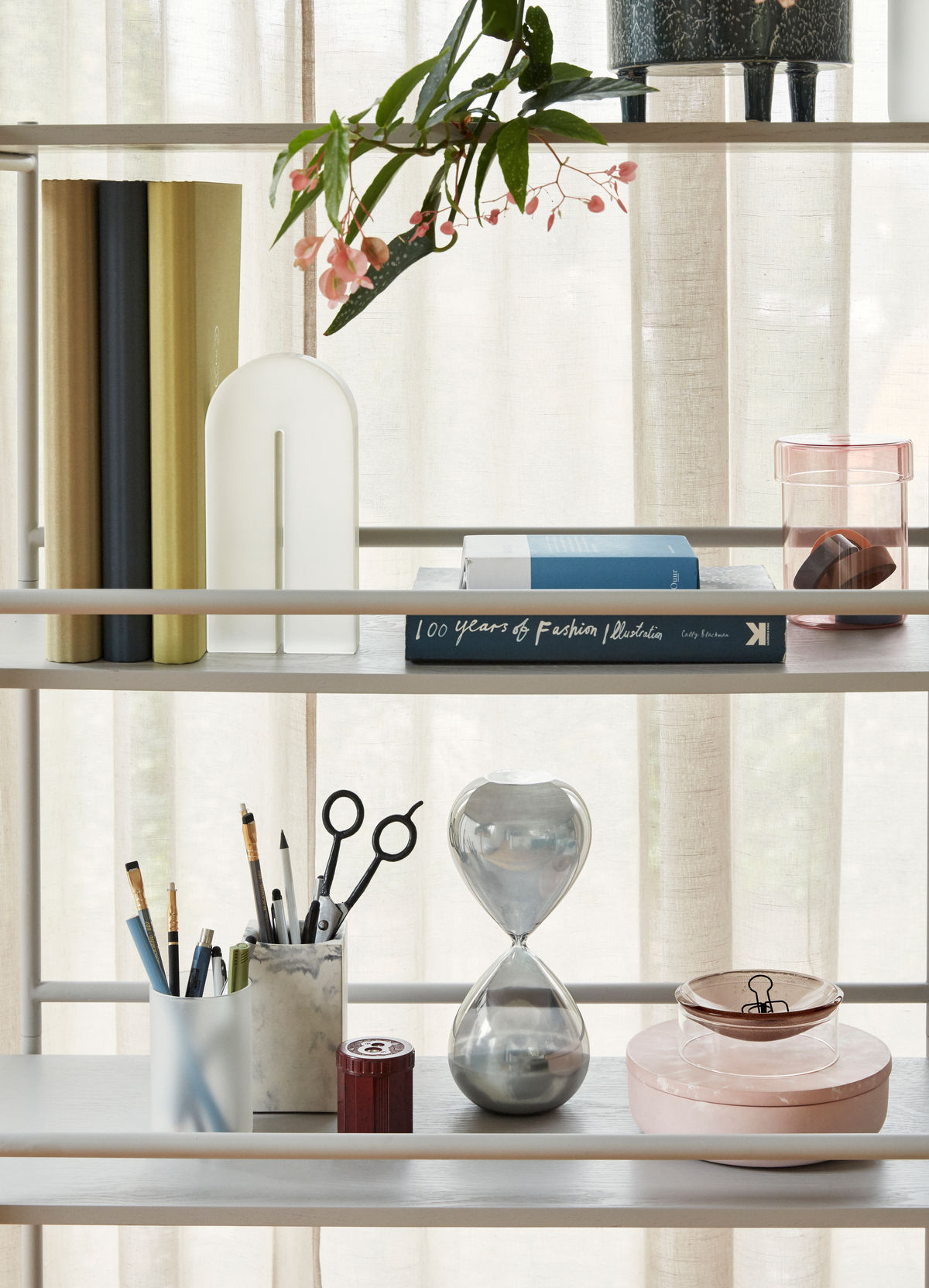 Hübsch divide shelf gray