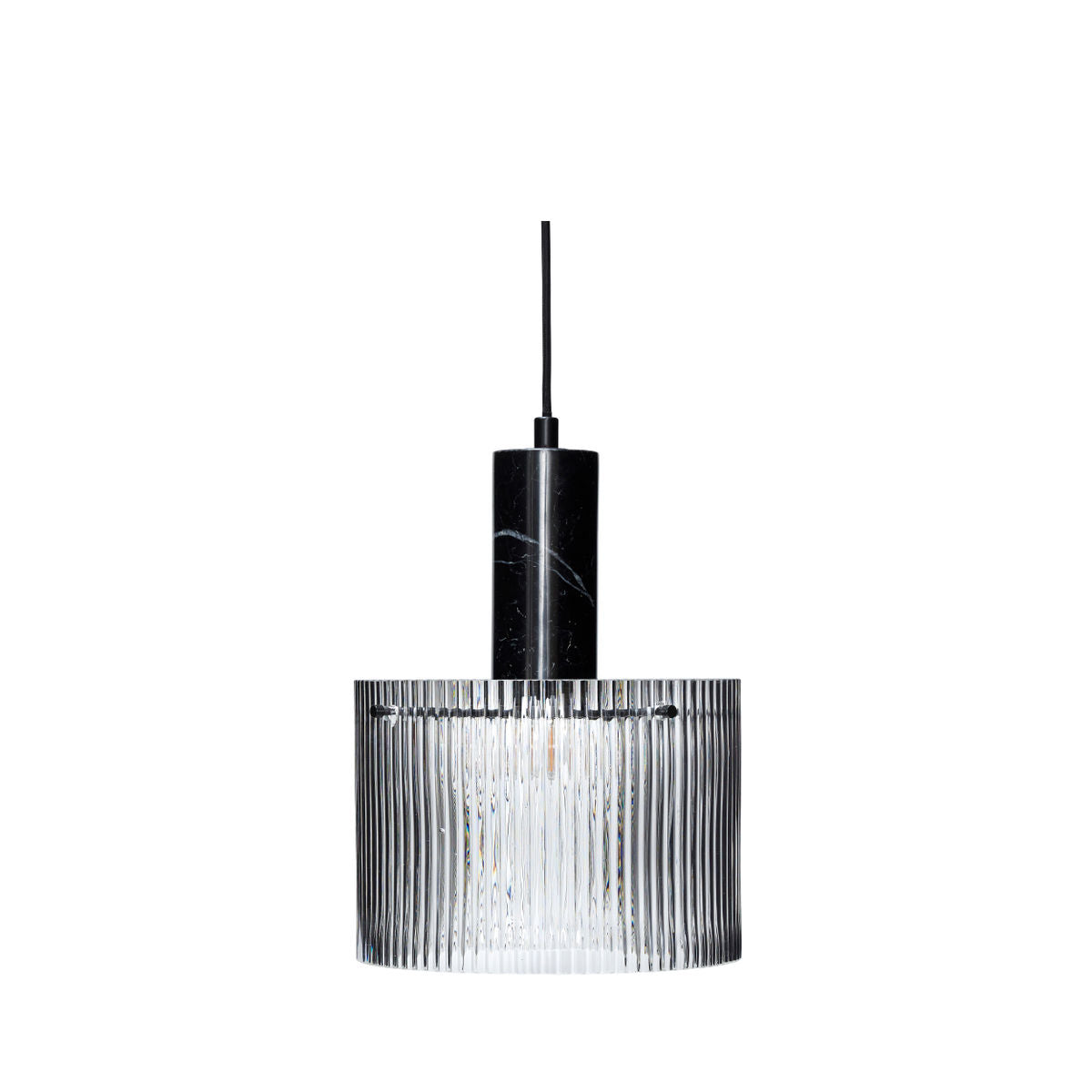 Hübsch Revolve Loftslampe Large Tekstureret/Sort - Hübsch - DesignGaragen.dk