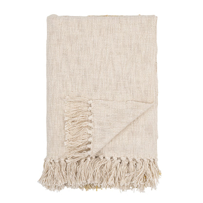 Creative Collection Giuliana Plaid, Natur, Bomuld - Creative Collection - DesignGaragen.dk
