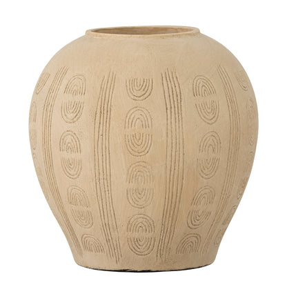 Bloomingville Taym Deko Vase, Nature, Terracotta