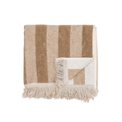 Bloomingville Elaia towel, brown, cotton