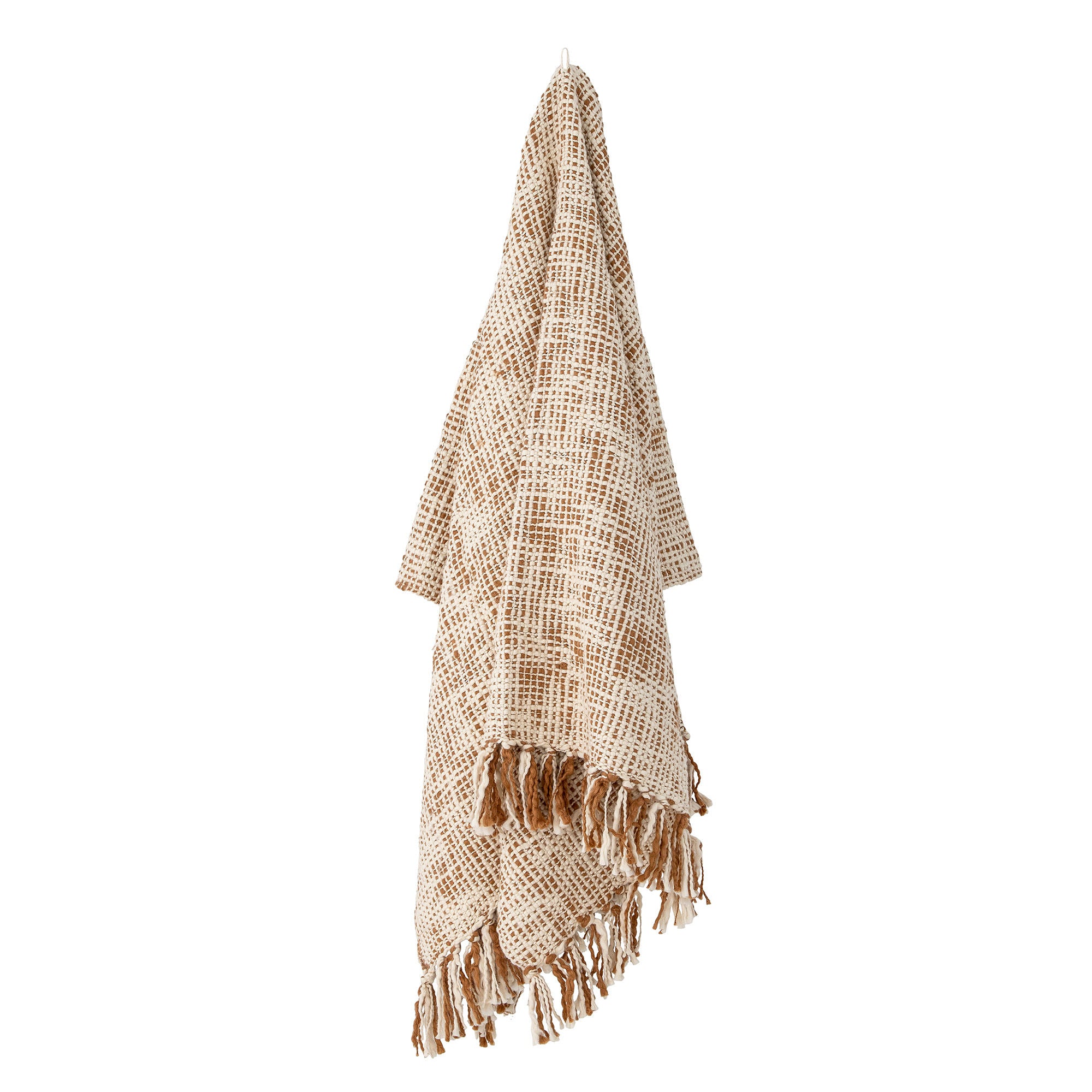 Bloomingville Giulia Plaid, Natur, Bomuld - Bloomingville - DesignGaragen.dk