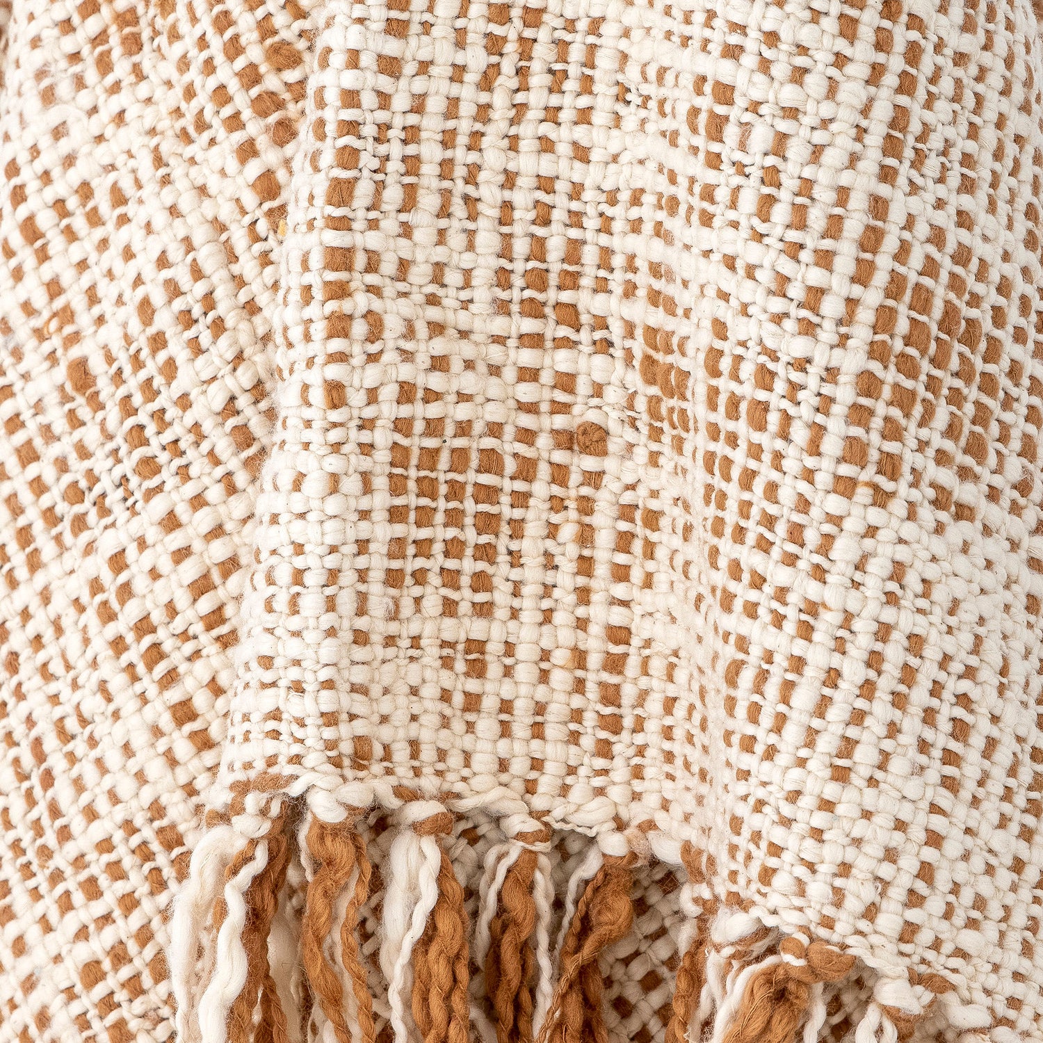 Bloomingville Giulia Plaid, Natur, Bomuld - Bloomingville - DesignGaragen.dk
