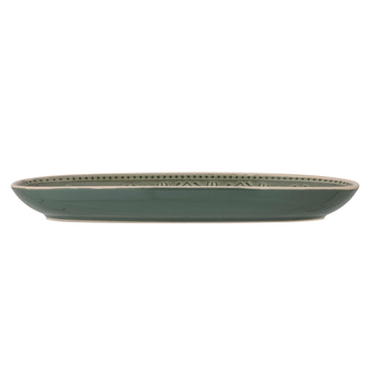 Bloomingville Rani serving dish, green, stoneware