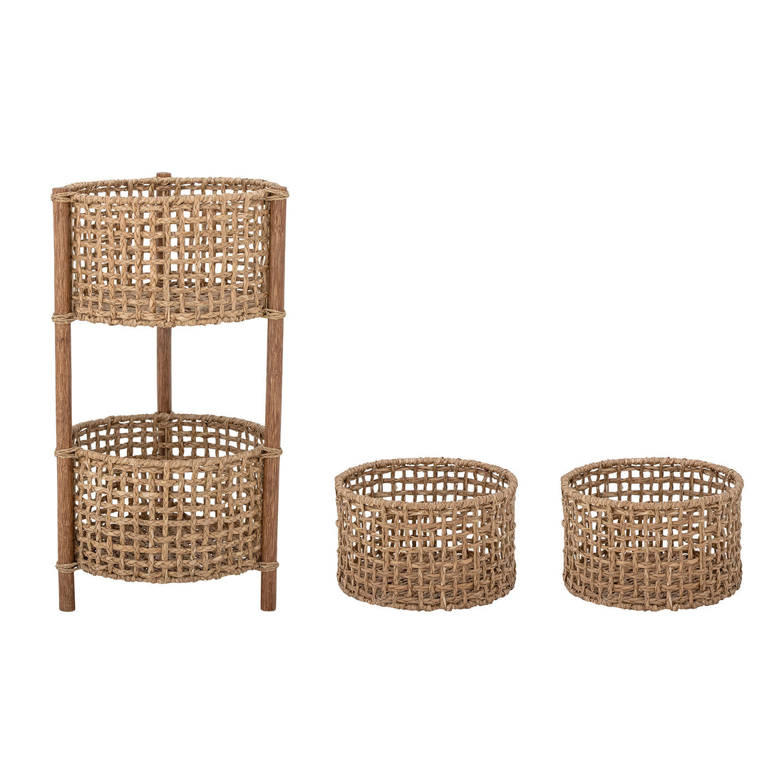 Bloomingville Caro Storage Basket, Brown, Bankuan Grass