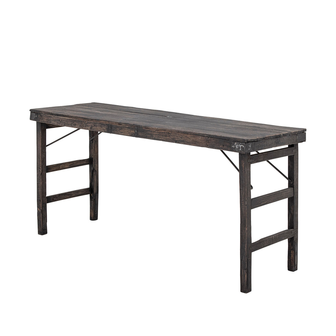 Creative Collection Cali Dining Table, Black, Recycled Wood