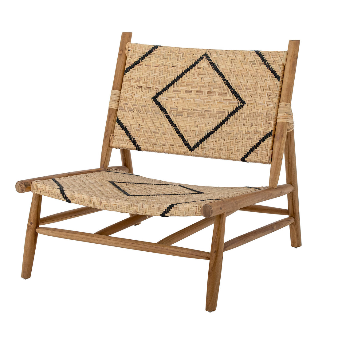 Creative Collection Lennox Lounge Chair, Natural, Teak