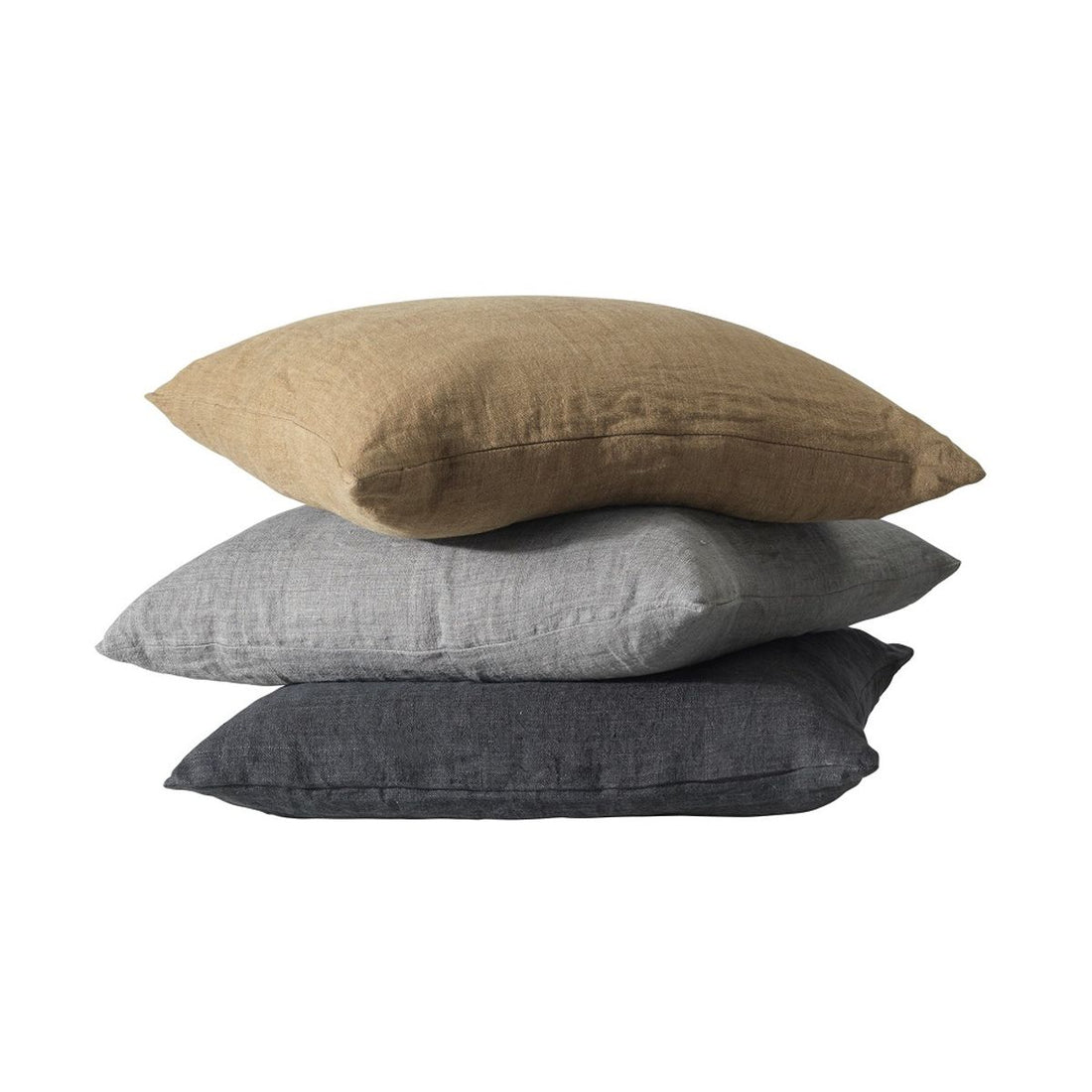 Cozy Living Luxury Light Linen Cushion Cover - CHARCOAL