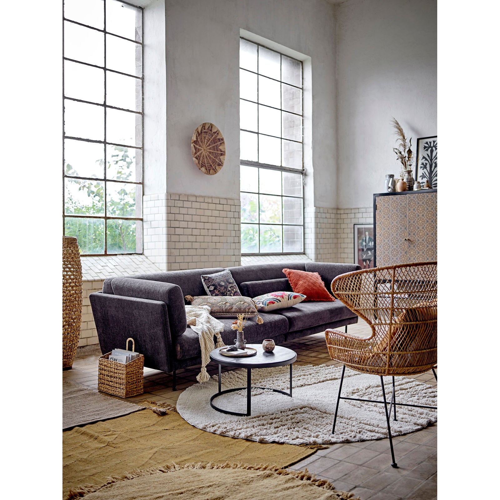 Bloomingville Zola Tæppe, Brun, Uld - Bloomingville - DesignGaragen.dk