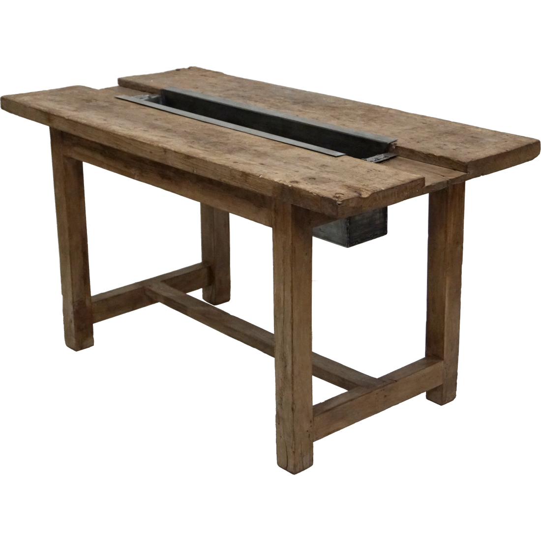 Trademark Living Unique dining table with metal box