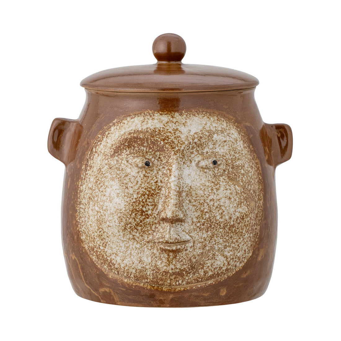 Creative Collection Avoe Pot w/lid, brown, stoneware