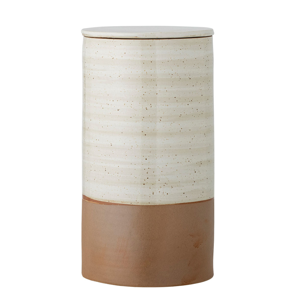 Bloomingville Okan Pot w/lid, brown, stoneware