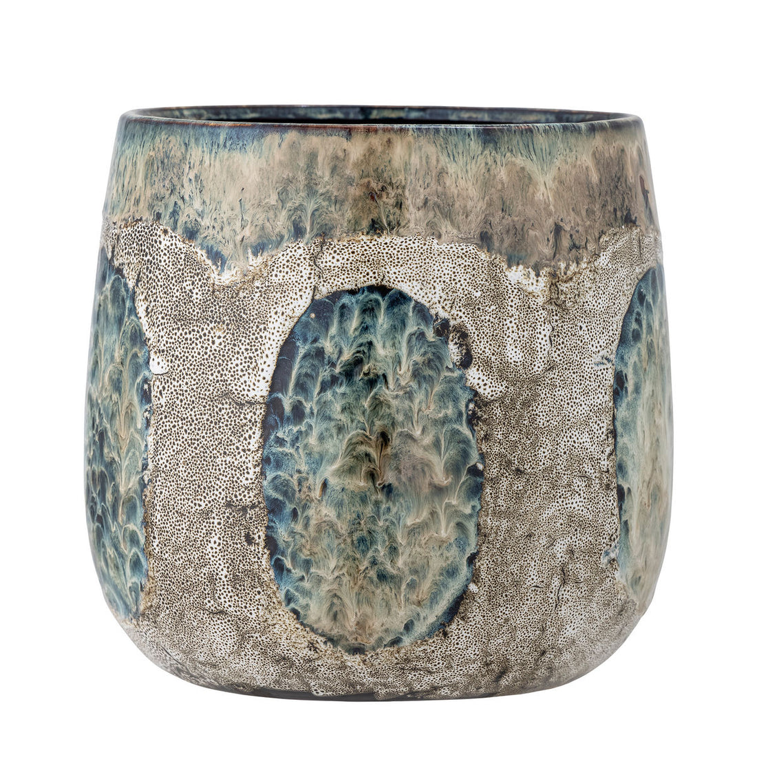 Bloomingville Cophia Herbal Potty Potted, Blue, Stoneware