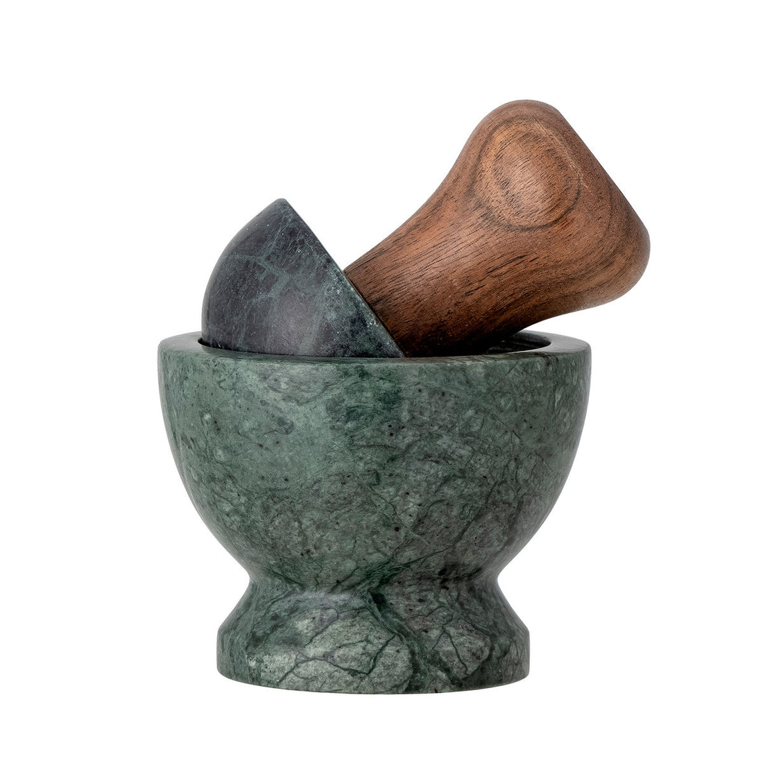 Bloomingville Banou mortar &amp; bumps, green, marble