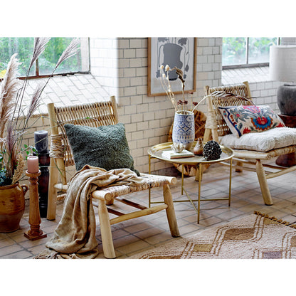 Bloomingville Thelma Plaid, Gul, Bomuld - Bloomingville - DesignGaragen.dk