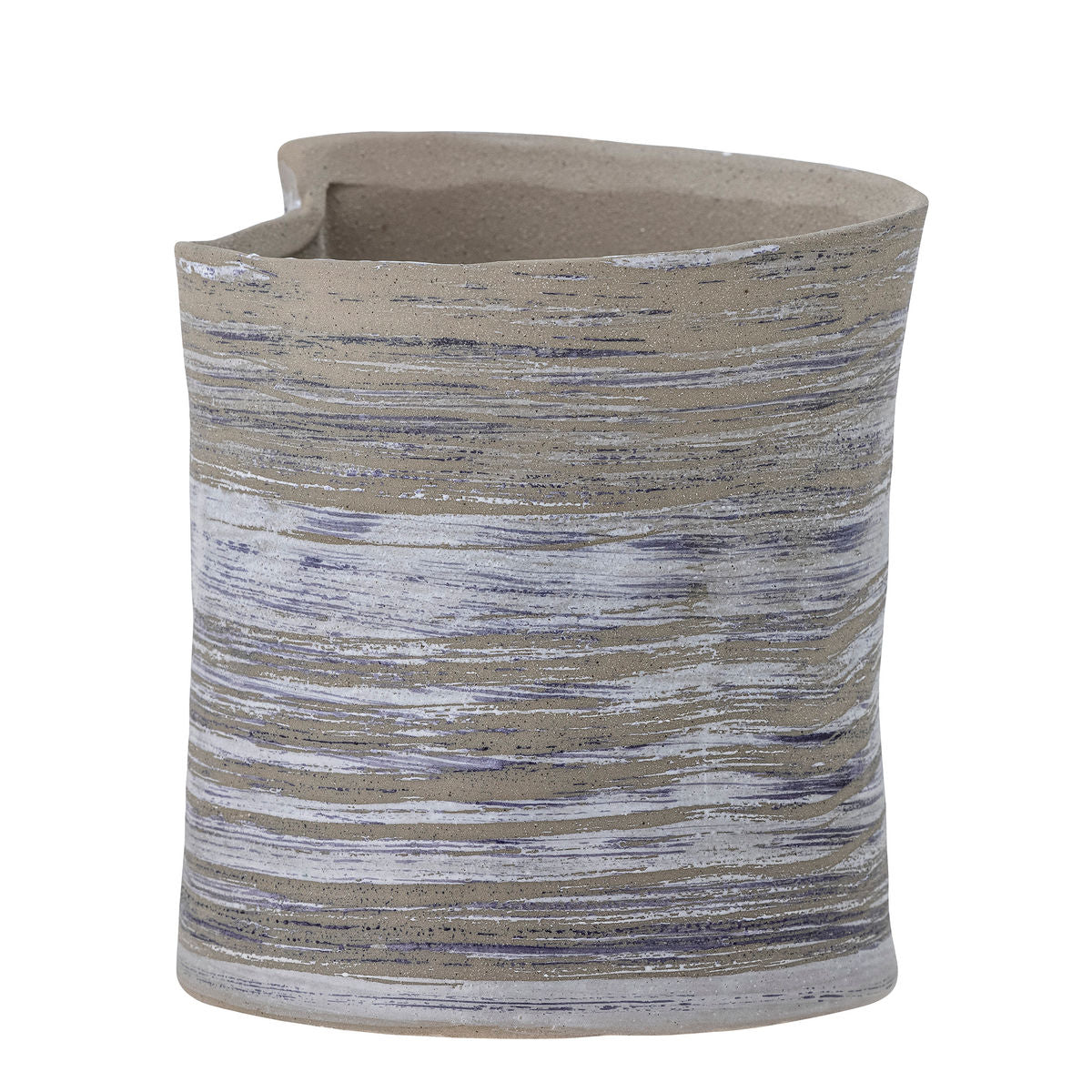 Bloomingville Adelle Herbal Potted Hides, Gray, Stoneware