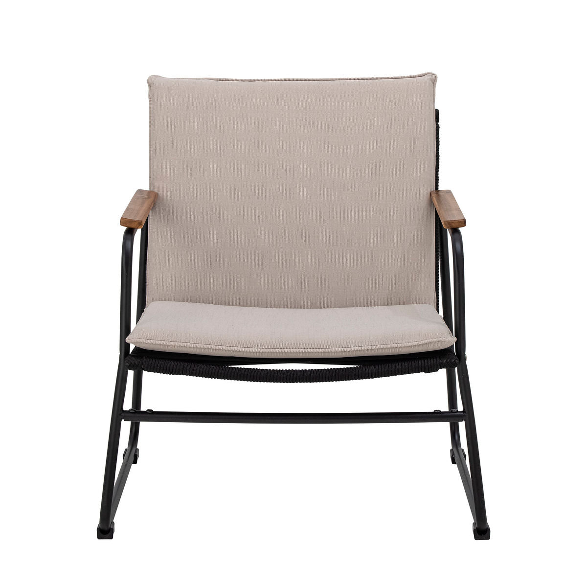 Bloomingville Hampton Lounge chair, black, metal