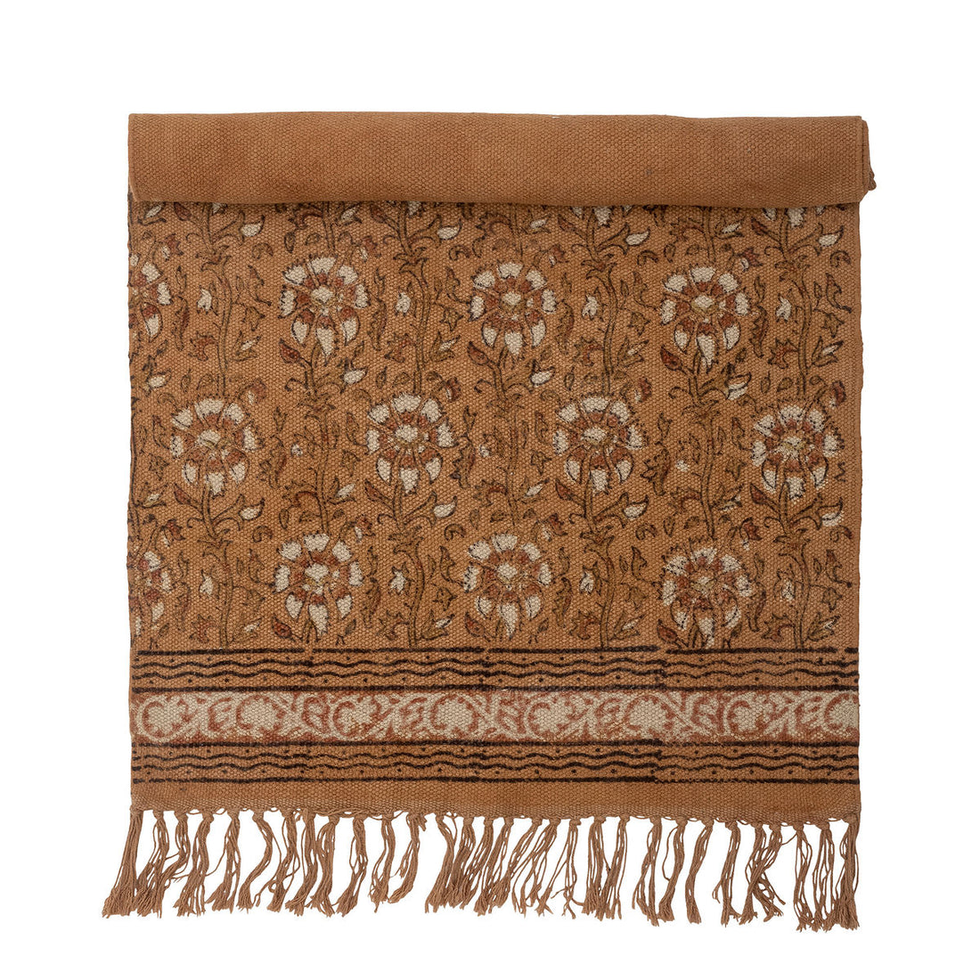 Bloomingville Tonje Carpet, Brown, Cotton