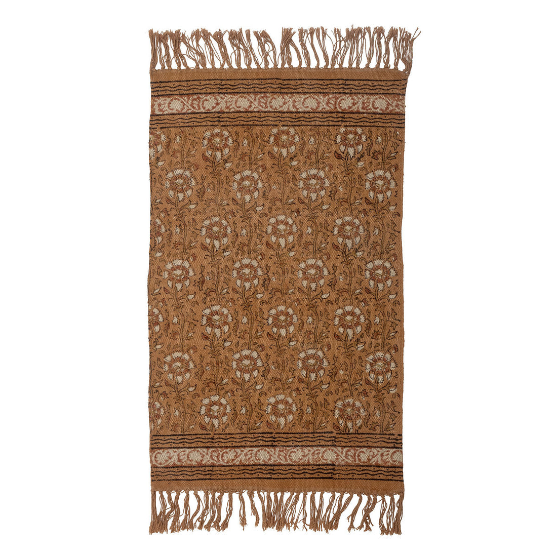 Bloomingville Tonje Carpet, Brown, Cotton