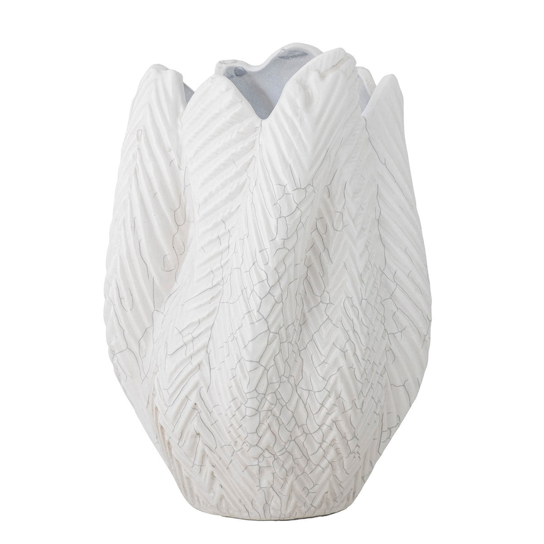 Creative Collection Besa Vase, White, Stoneware