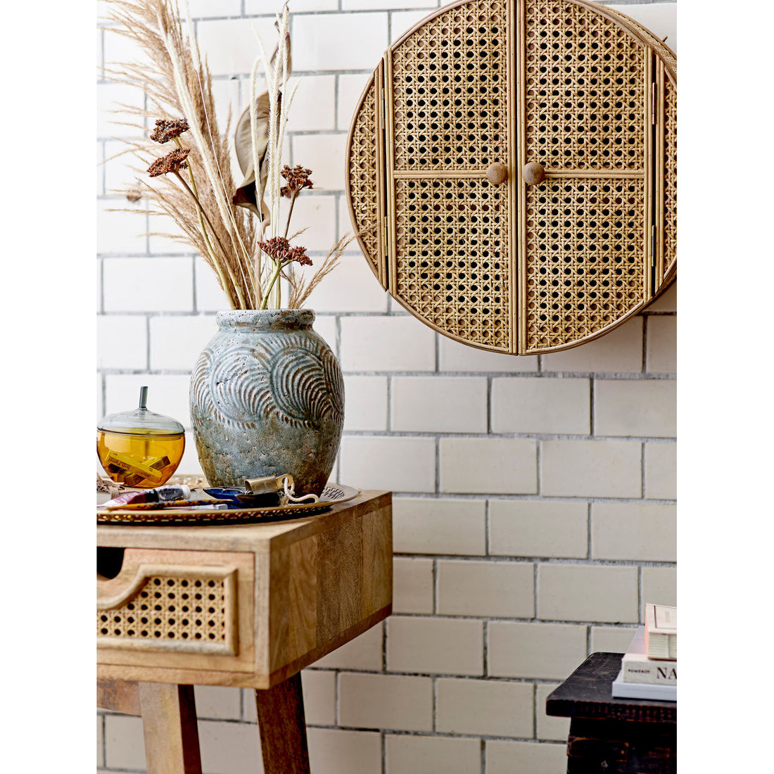 Bloomingville Damian Deko Vase, Grøn, Terrakotta - Bloomingville - DesignGaragen.dk